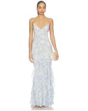 For Love & Lemons X Revolve Elea Maxi Dress - White