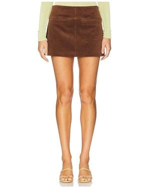 Simon Miller Falda Twiggy En Color Coral Talla (También En M) - Marrón