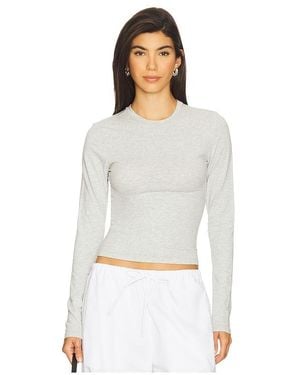 Skims Fits Everybody ロングスリーブTシャツ - ホワイト