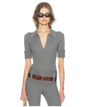 Helsa Devora Polo Bodysuit - Black