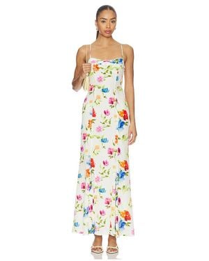For Love & Lemons Tropical Bloom Maxi Dress - White