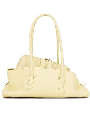 The Attico Bolso La Passeggiata Small En Color Amarillo Talla En - Metálico