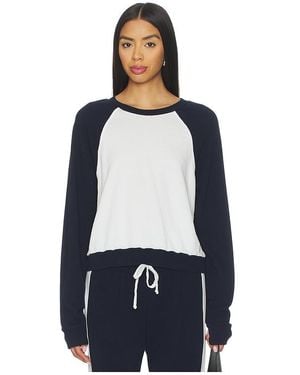 Michael Lauren Siri Colorblock Raglan Pullover Top En Color Azul Marino Talla (También En Xs)