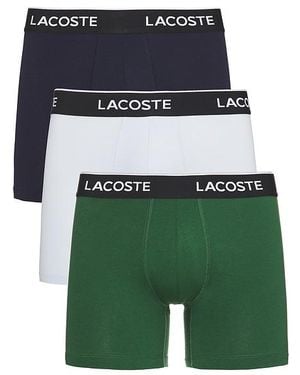Lacoste Cotton Jersey Boxer Briefs 3-Pack - Green