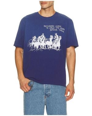 One Of These Days Return Again Tee Shirt - Blue