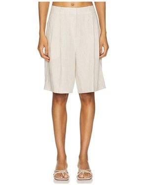 GRLFRND Linen Bermuda ショートパンツ - ナチュラル