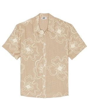 KROST Havana Embroidered Short Sleeve Shirt - White