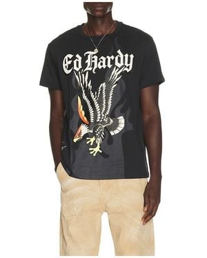 Ed Hardy Eagle Throwback Tee - Black