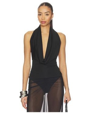 LAPOINTE Oberteil Cowl Neck - Schwarz