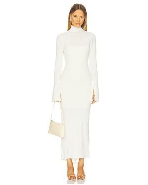 Dodiee ROBE MAXI COL ROULÉ CHARLIE en Cream - Blanc