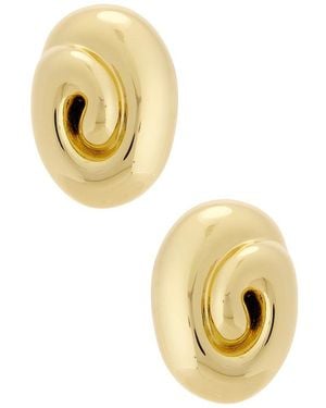 Lele Sadoughi Spiral Dome Clip-On Earrings - Metallic