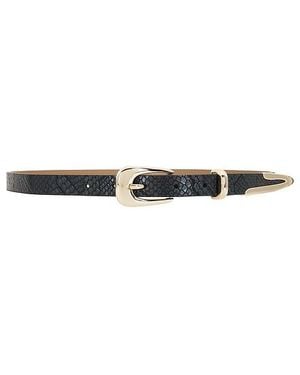 Ettika Modern Saddle Belt - Black