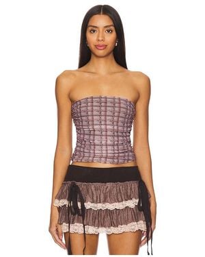 ZEMETA Chequered Tube Top - Multicolour