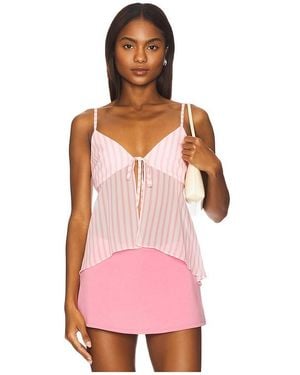 Lovers + Friends Sabrina Top - Pink