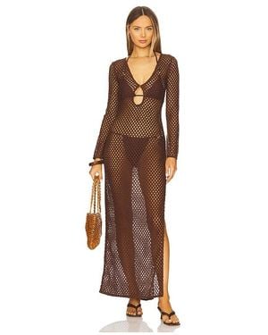 Camila Coelho Krina Maxi Dress - Brown