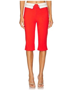 BY.DYLN Miranda Capri Trousers - Red