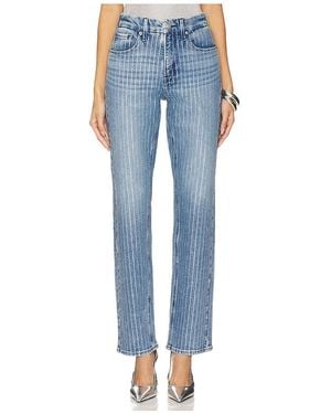 GOOD AMERICAN Good Icon Rhinestone Jeans - Blue