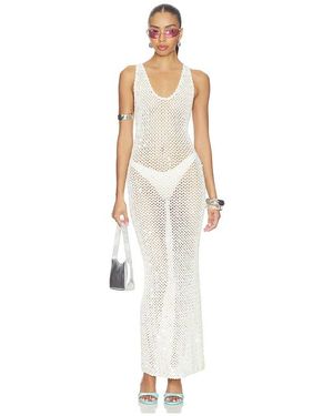 superdown Zia Crochet Maxi Dress - White