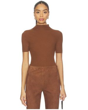 Theory TOP STYLE PULL LEENDA en Brown - Marron