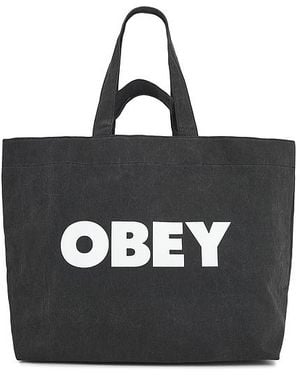 Obey Pigment Dyed Tote Bag - Black