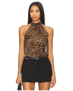 Nili Lotan Alla Halterneck Top - Black