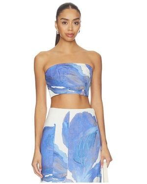 Significant Other Rumi Strapless Top - Blue