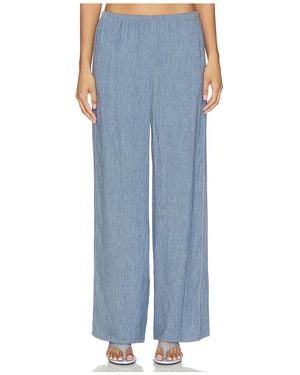 Theory Denim Slit Pant - Blue