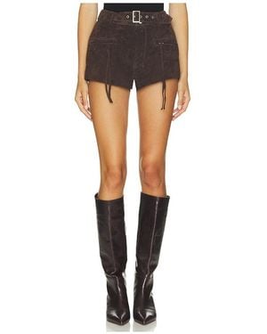 Blank NYC Faux Suede Hot Shorts - Black