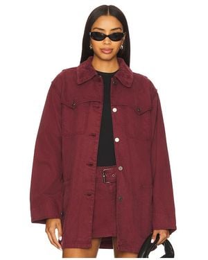 AFRM The Belted Workwear Jacket - Red