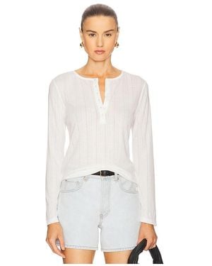 Anine Bing Langarmshirt Pia - Weiß