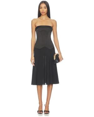 Anna October Midi-Kleid Ariella - Schwarz