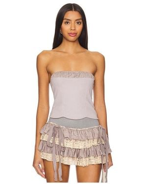 ZEMETA Scallop Lover Tube Top - Purple