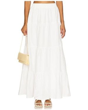 MORE TO COME Braline Maxi Skirt - White