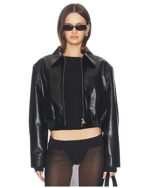Agolde Nahla Cropped Jacket - Black