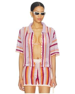 Maaji Mystic Stripe Rialta Shirt - Red