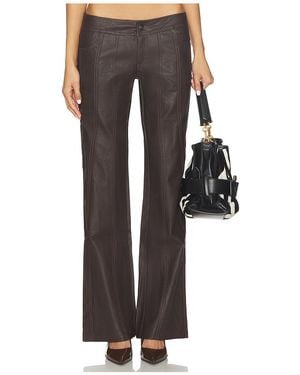 OW Collection Pantalón Jade En Color Chocolate Talla (También En S) - Negro