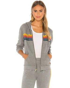 Aviator Nation Sudadera 5 Stripe En Color Gris Talla (También En Xs, S, M, Xl)