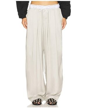 Alexander Wang Hose Mit Umgeklapptem Bund - Weiß