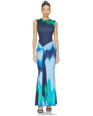 Eywasouls Malibu Annie Sleeveless Midi Dress - Blue