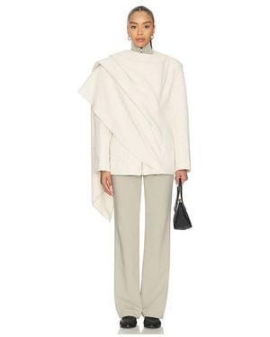 SELMACILEK Abrigo Capa En Color Crema Talla (También En S, Xs, M) - Blanco