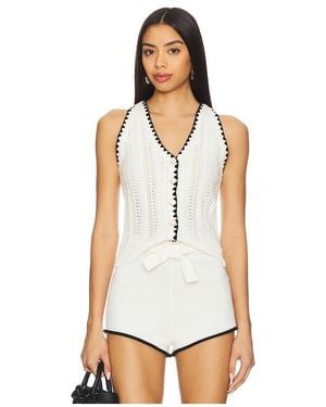Heartloom Chaleco Bethany En Color Blanco Talla (También En M)