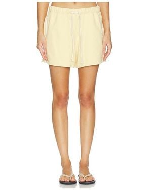 DONNI. The Eco-Terry Stripe Short - Yellow