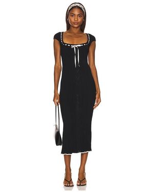 LPA Jonna Midi Dress - Black