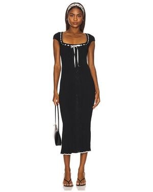 LPA Jonna Midi Dress - Black