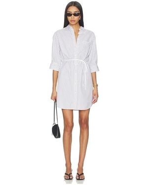 Rag & Bone Lucia Stripe Mini Dress - White