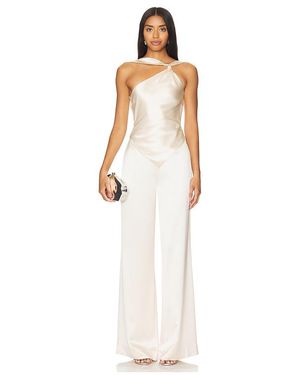 retroféte Jumpsuit Ensley - Weiß