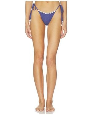 La Porte Luxe Aurora Bikini Bottom - Blue