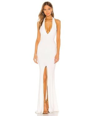 Nookie X Revolve Illegal Halter Gown - White