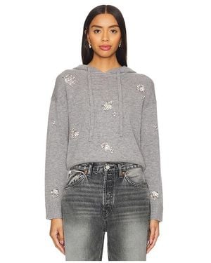 Jonathan Simkhai Karmen Embellished Hooded Top - Grey