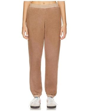Monrow Sweathose Teddy Fleece - Natur